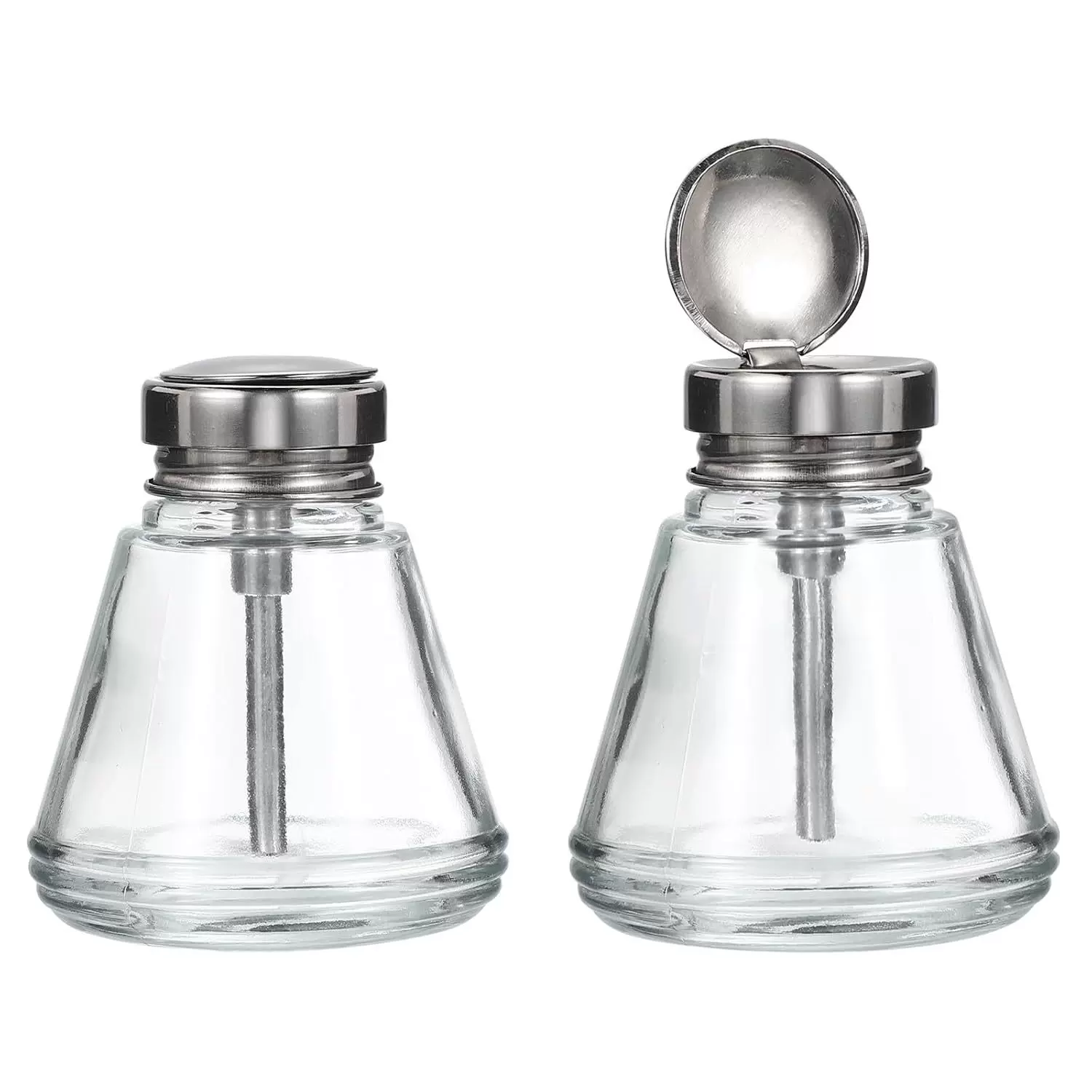 超级工厂按压式玻璃酒精瓶支持OEM定制源头分装直供