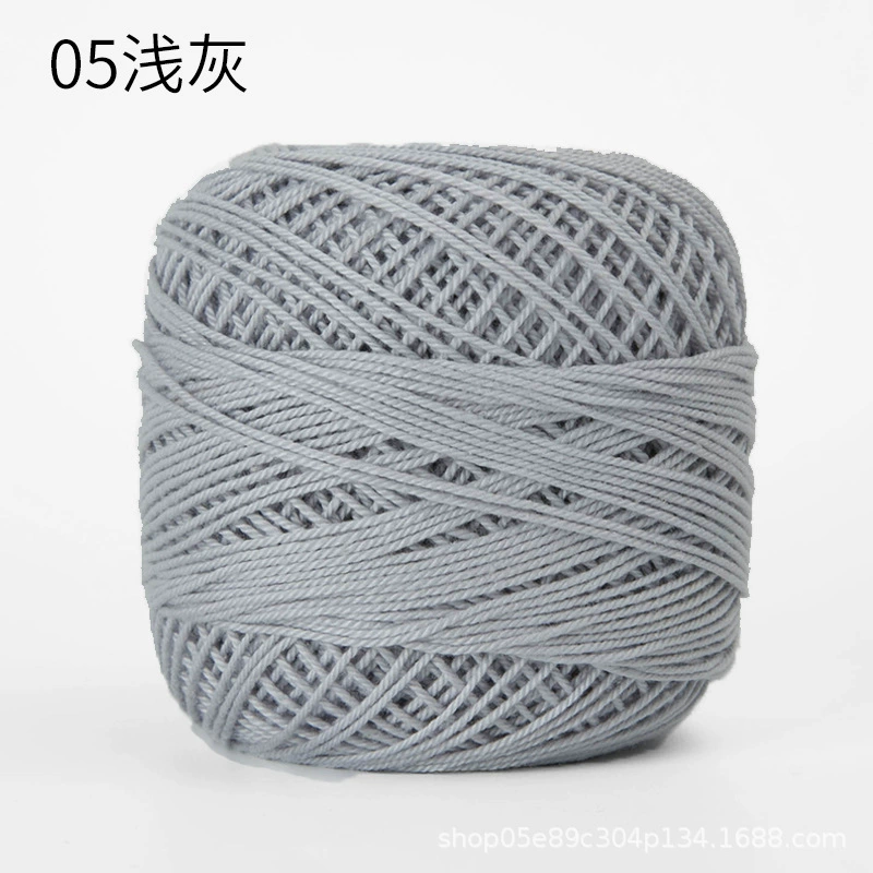 Шёлковая crochet нить шарики, 3 размера, разноцветная пряжа для вязания сумок и крючком