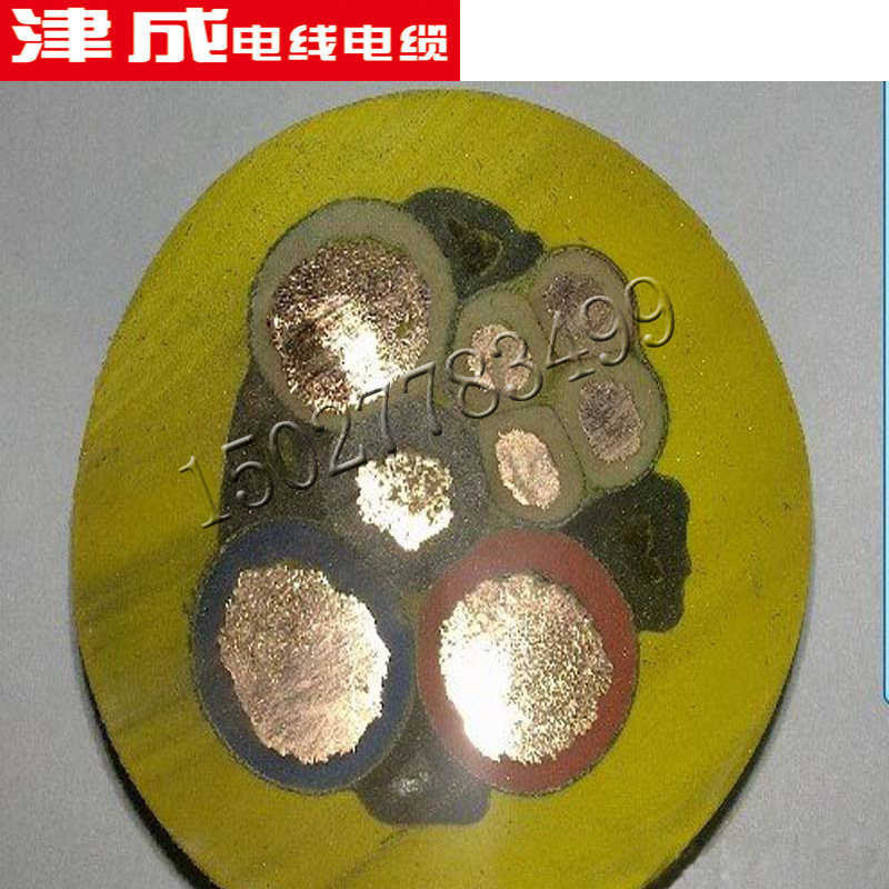 天津津成橡套软电缆YC3X2.5 YC3X4重型橡胶护套软电缆现货供应