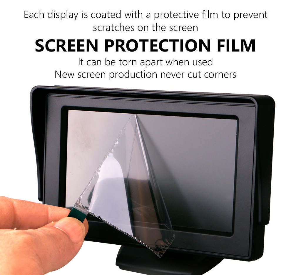 Neutral Car Reversing Image 4.3inch Desktop High-Definition Car Display Ahd Rearview Mirror Car Display