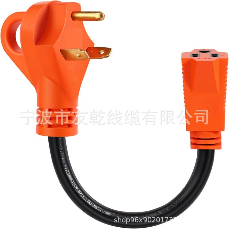 30-Amp to 15-Amp Rv Adapter Cord Nema Tt-30P to Nema 5-15R Power Adapter 30 30-Amp to 15-Amp Rv Adapter Cord Nema Tt-30P to Nema 5-15R Power Adapter 30