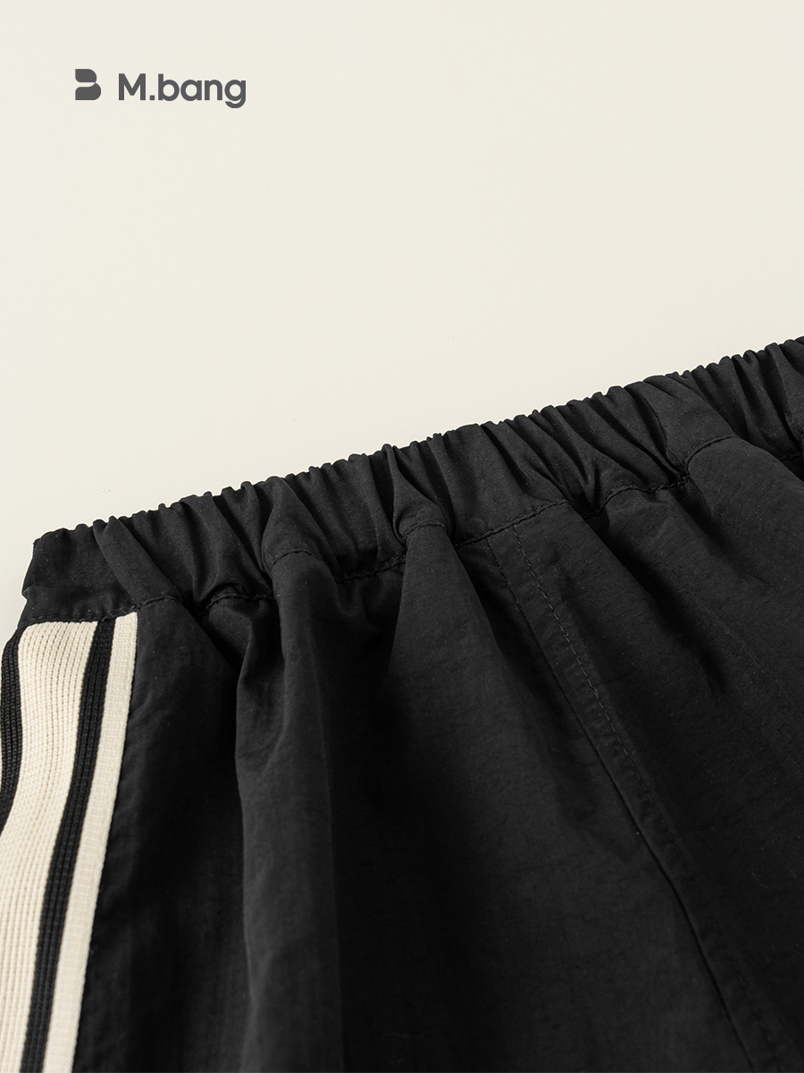 Yoobao ropa infantil de primavera niñas falda 2025 primavera nueva falda corta de rayas laterales de color universal A