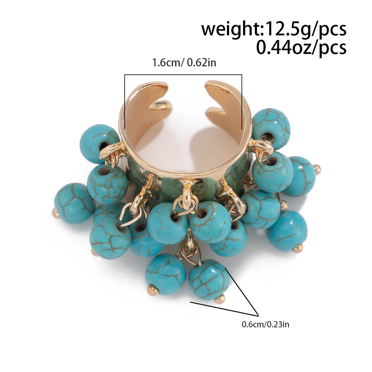 16g Weight Charm Rings Classification 1 Piece Quantity Holiday Occasion Alloy Material Geometric Pattern Women's Gender Plating Design Streetwear Style Streetwear Geometric Arylic Alloy Plating Women's Charm Rings 27
