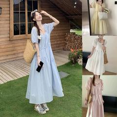 大きいサイズの婦人服の優しいワンピースの夏のデザイン感
