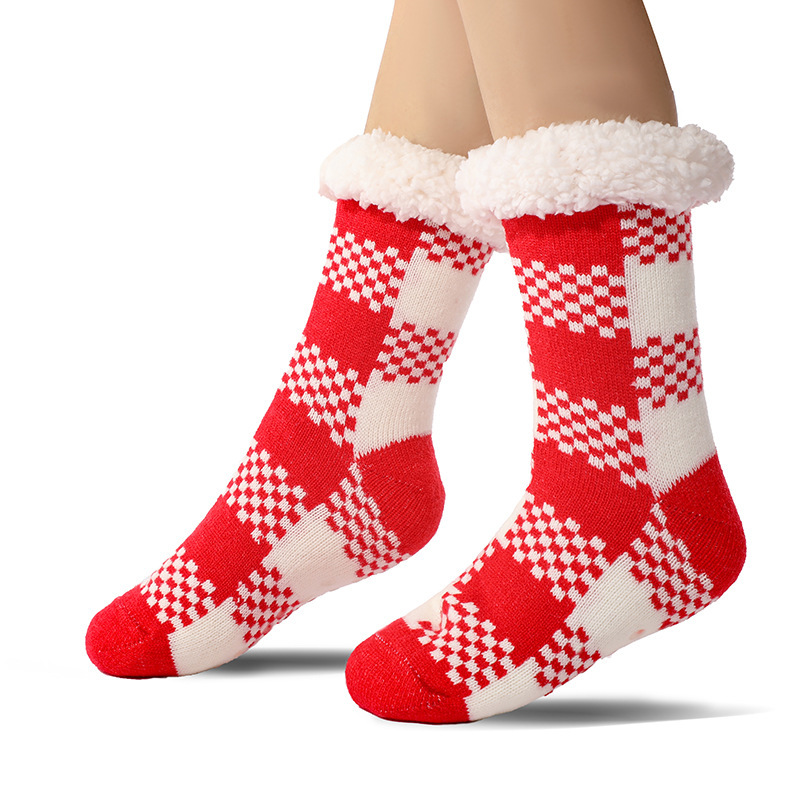 Cross-Border E-Commerce Amazon Floor Socks, Slippers Socks, Blanket Socks, Cold-Proof Socks, Home Sleeping Socks, Super Thick Velvet Women's Socks