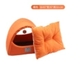 Orange Mongolian bag