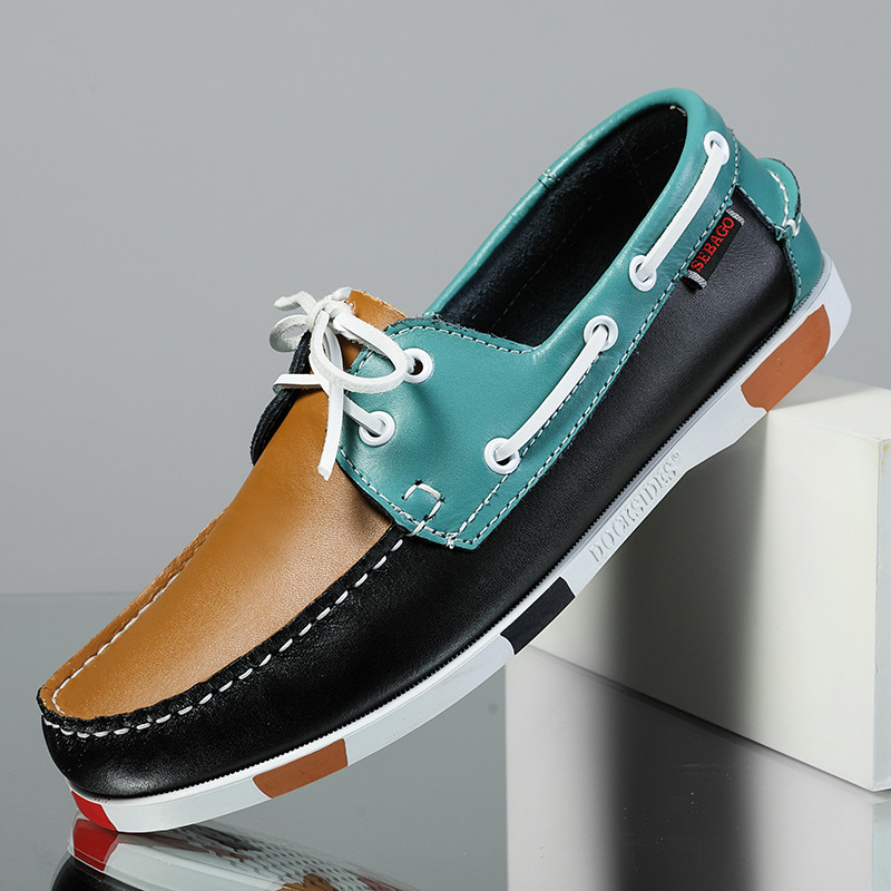 Large Size Quality Men's Shoes, Sailing Shoes, Genuine Leather Shoes, Men's Breathable Shoes, Trendy Shoes, Casual Shoes, Foreign Trade Men's Leather Shoes, Cross-Border
