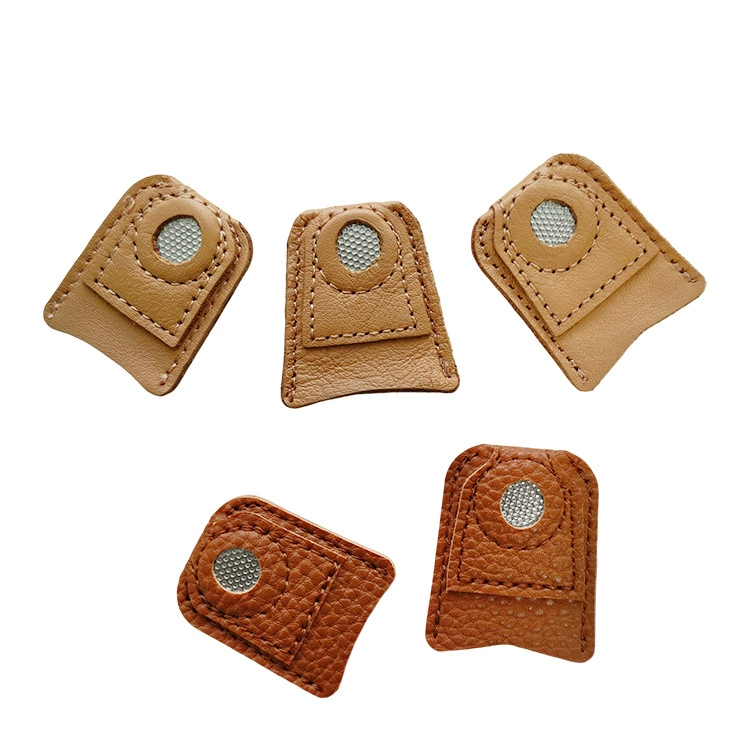 Фабрика оптом кожаный наперсток палец набор шитье наперсток монета наперсток набор пальцев