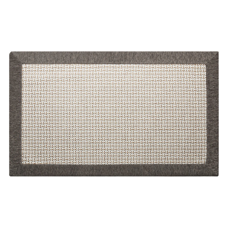 Amazon estera de la cocina de lino largo antideslizante alfombra de piso alfombra de puerta transfronteriza alfombra del hogar al por mayor gran borde cubierto