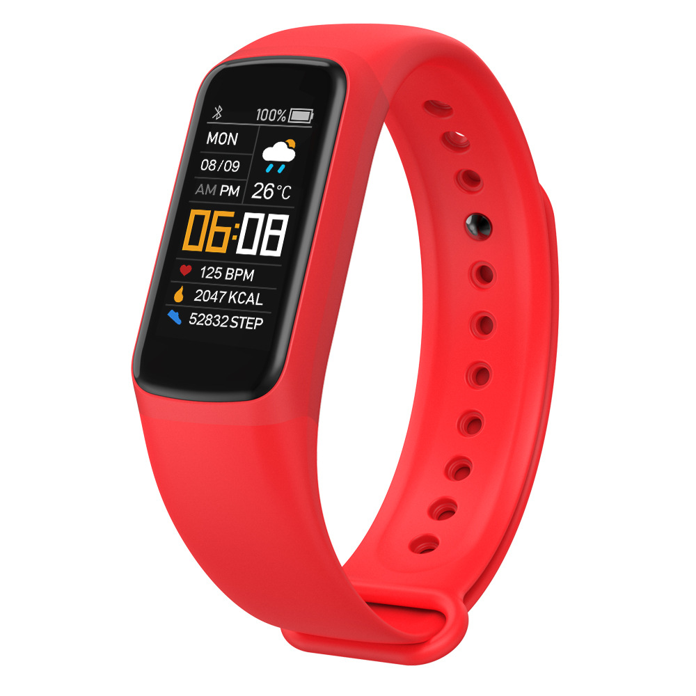 Cross-border Bluetooth Smart Bracelet Heart Rate Blood Pressure Blood Oxygen Movement Pedometer Smart Reminder Sleep Sedentary Watch