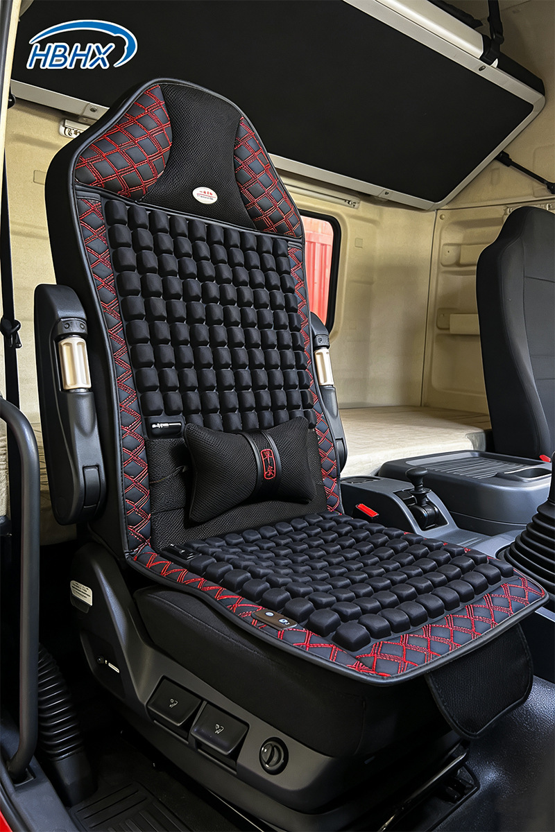 Truck Ventilated Seat Cushion, Summer Seat Cushion, Cool and Breathable, Special Massage Cooling Cushion for Forklift and Bus Driver's Seat