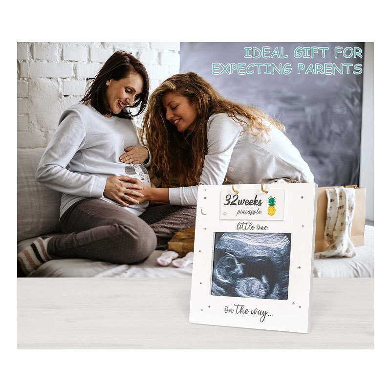 Recién nacido nacimiento hito foto conmemorativa de madera marco de fotos dormitorio sala de estar decoración marco de fotos bebé crecimiento disciplina