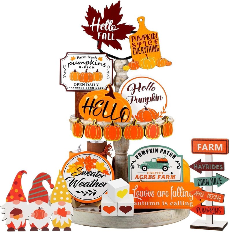 Cross-Border Autumn Thanksgiving Tiered Tray Gnome Pumpkin Wooden Decorations Autumn Tree Hangings Home Decorations Cross-Border Autumn Thanksgiving Tiered Tray Gnome Pumpkin Wooden Decorations Autumn Tree Hangings Home Decorations