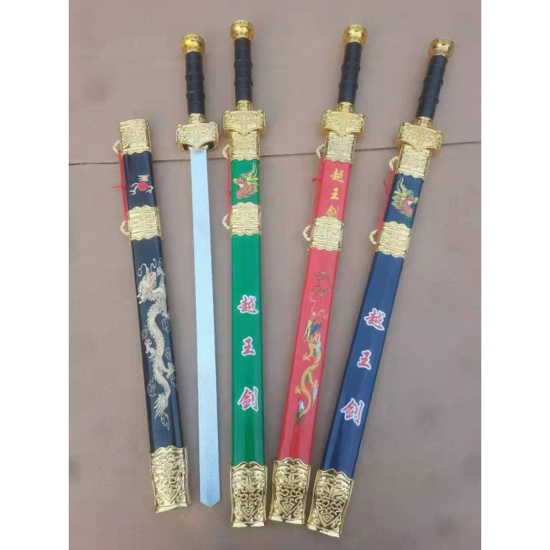 新款庙会木制刀剑系列工艺品玩具 仿真宝剑舞台表演道具工厂批发|undefined