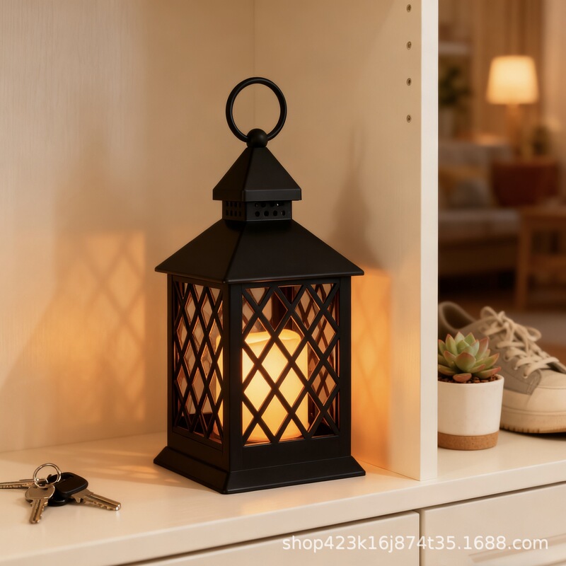 Customized Multi-Color Craft-Style Electronic Candle Lamp, Camping Lamp, Outdoor Script-Killing Atmosphere Lamp, Homestay Decorative Lamp, Christmas