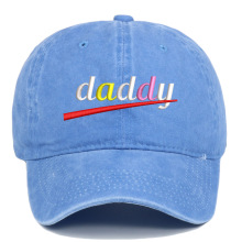 跨境亚马逊新品速卖通DADDY刺绣做旧水洗棒球帽爸爸嘻哈帽