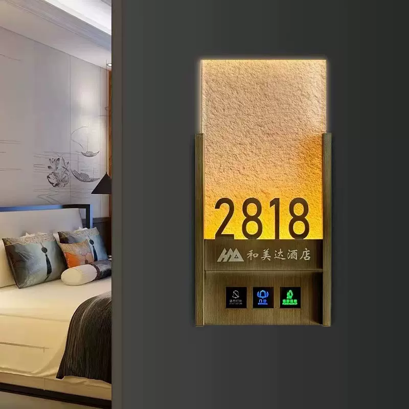 酒店门牌电子门牌门牌号发光门牌酒店门显
