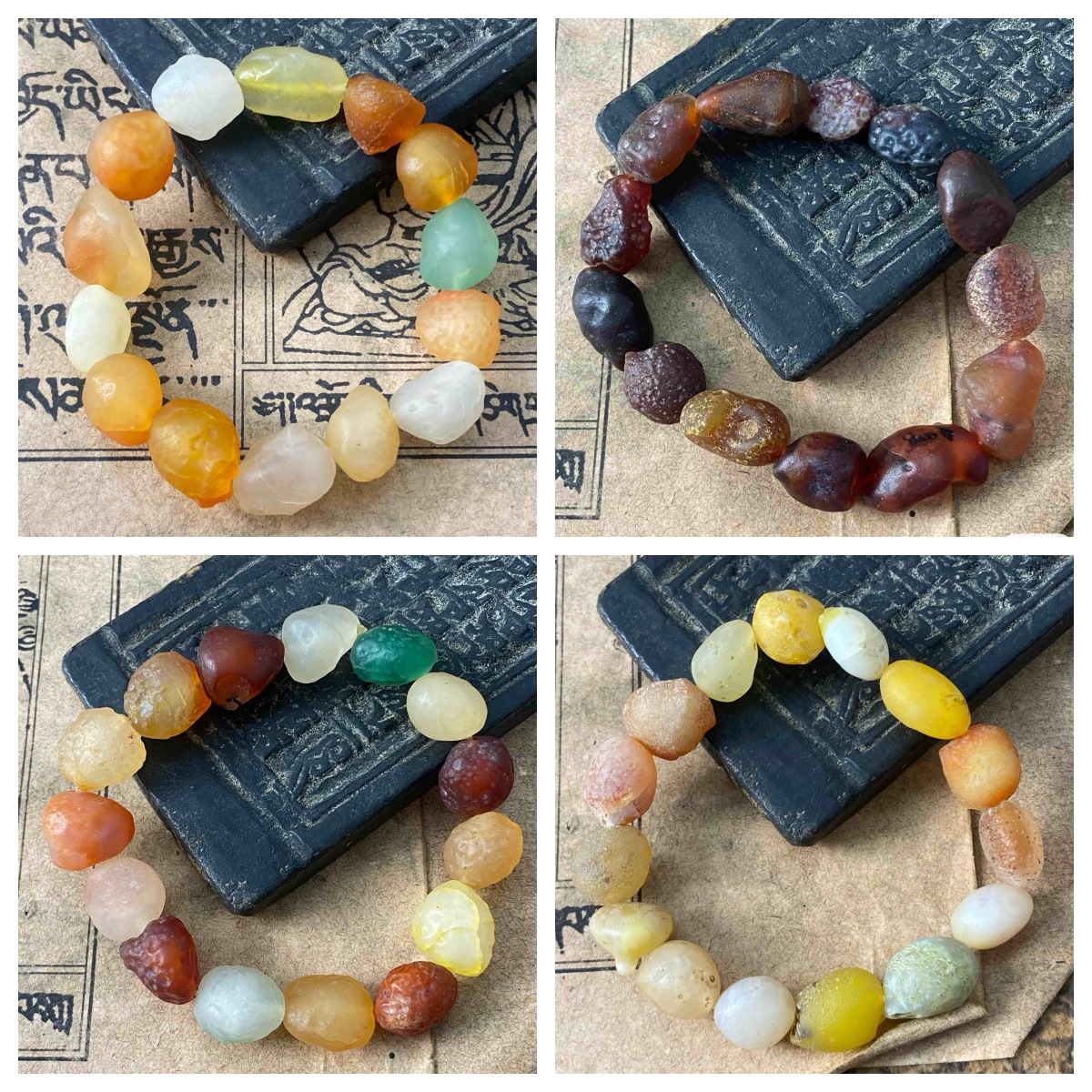 Colorful candy-colored Gobi agate bead bracelet, unisex, colorful and freeform, a hot seller during live stream.