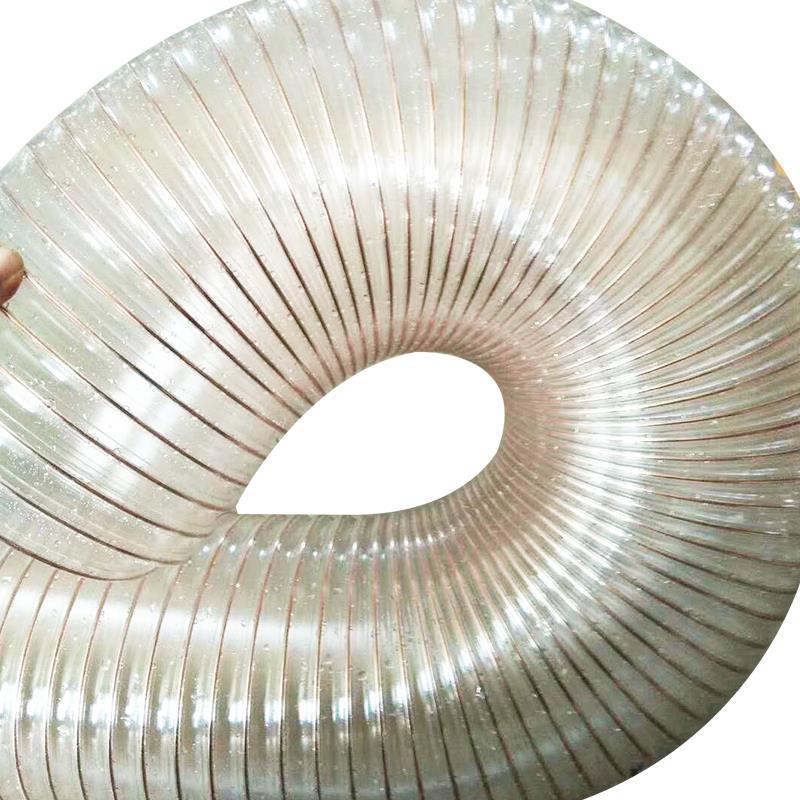 38-300mm吸尘钢丝软管PU钢丝波纹伸缩软管PU钢丝软管