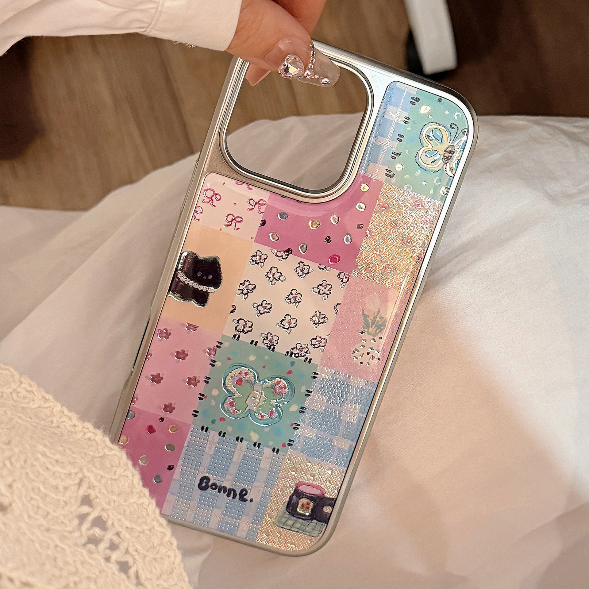 Protective Phone Case For Apple Iphone Pro Max Plus Plaid Gilt_voghion.com