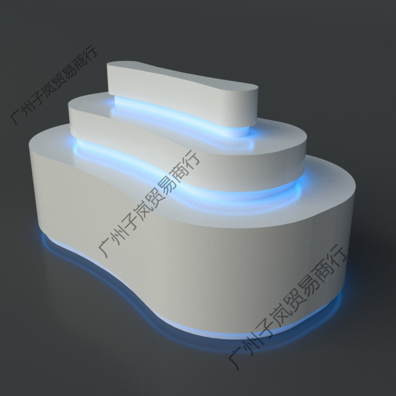 中岛展示台发光展示柜展示台透明展示柜展示架阶梯式梯形发光展示