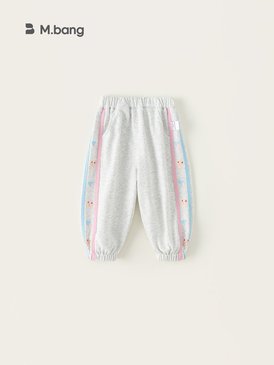 Bangxuan Huzhou textil ropa infantil pantalones deportivos de niñas pantalones de bebé sueltos pantalones de bebé pantalones casuales de niños