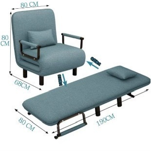 Folding Sofa Bed, Leisure Lunch Break Sofa Bed, All-In-One Dual-Purpose Folding Sofa, Study Room, Two-In-One Single Sofa Bed