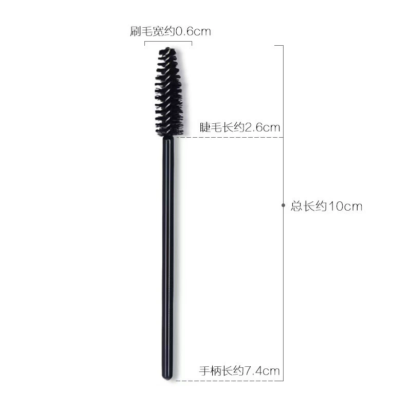Curly disposable handheld brush for eyelashes, wholesale