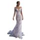 Wedding dress 2025 summer new off-shoulder foreign trade wedding dress large skirt water soluble lace foreign trade tail wedding dress