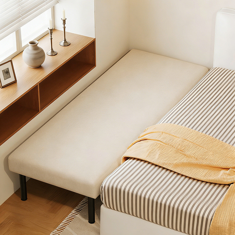 Children's Splicing Bed, a Magic Solution for Widening the Bed Side, Suitable for Adults to Sleep On, Expandable for Small Apartments, Iron Art Side Bed for Bay Windows