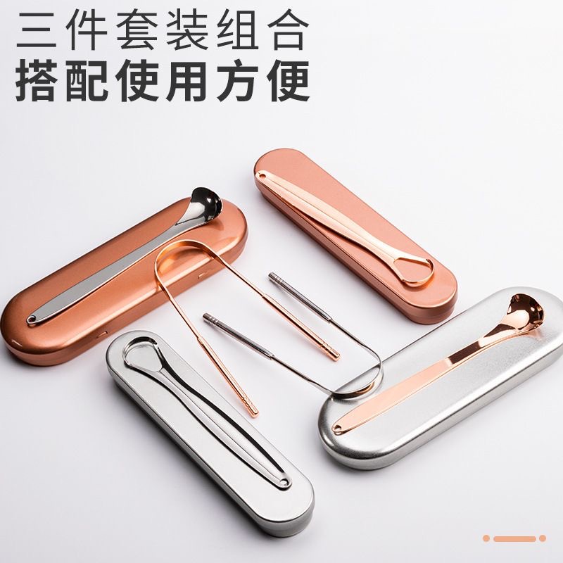 Manufacturer stainless steel tongue scraper tongue cleaning tool oral tongue scraper cleaner tongue scraping tool wholesale 2