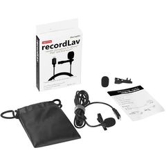 3.5-Connector Wired Live Streaming Lavalier Microphone for Android and Apple iPhones, USB and DSLR Cameras, VLOG Honeycomb Microphone