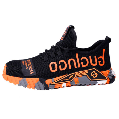 Cross-border labor protection shoes for men, anti-smash and anti-puncture, lightweight and breathable old work shoes, women's steel toe safety shoes