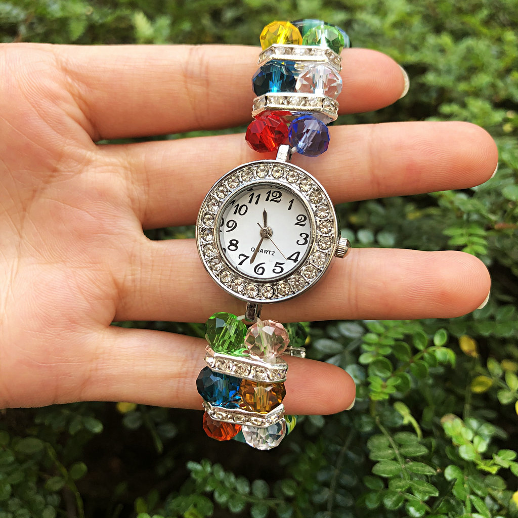 30g Weight Slip-on Clasp Closure Type Watch, Bracelets Classification glass Chain Material Beaded Chain Chain Type 1 Piece, 1 Set Quantity Holiday, Daily Occasion glass Material Geometric, Flower Pattern All Seasons Season Women's Gender Vintage Style, Simple Style Style Vintage Style Simple Style Geometric Flower Glass Beaded Chain Slip-on Beaded Bracelets Wholesale 5