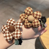 South Korean goods, ponytail, cute hair rope, hairgrip, flowered