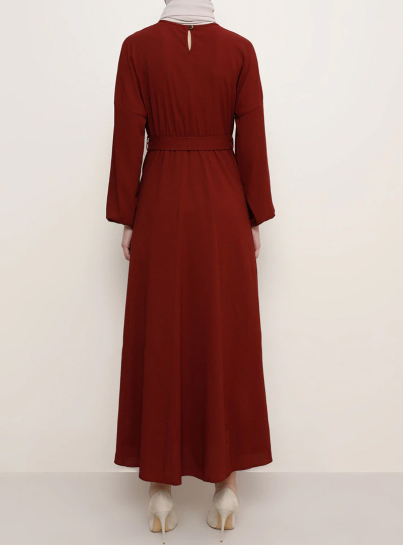 2021 Middle Eastern Women's Bat Sleeve Abaya Long Dress Muslim Arab Clothing Elegant_ecoleips.com