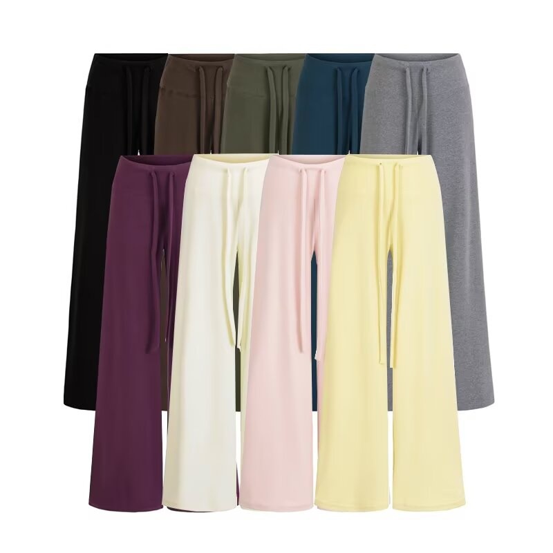 Winter Sporty Casual Fitness Women's Sweatshirt And Pants Set Hooded Zip up Sweatshirt Low Rise Drawstring Pants_ecoleips.com