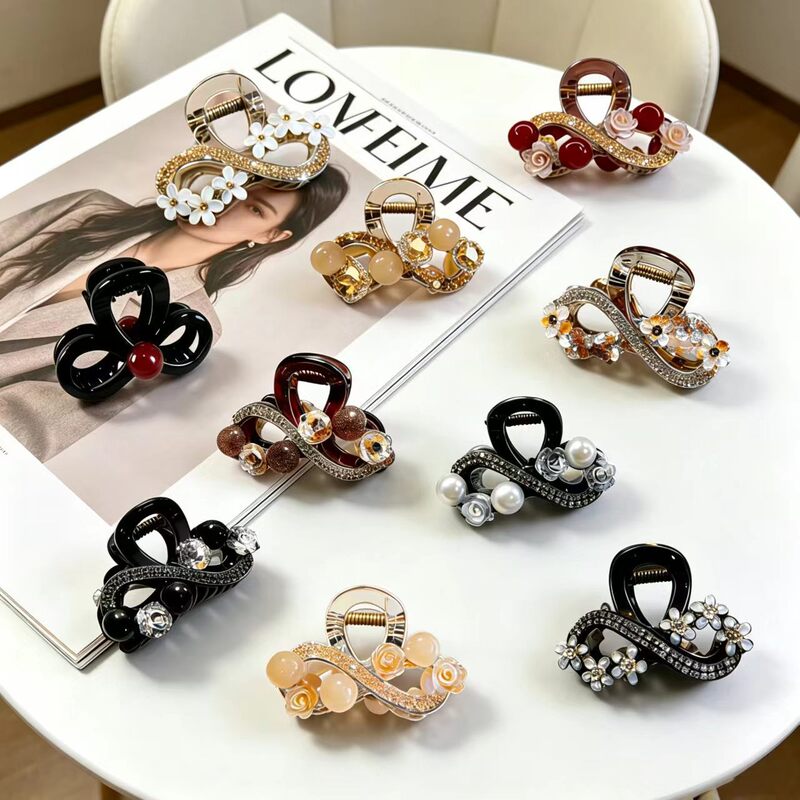 6cm Acrylic Small Claw Clip for Half-Tied Hair at the Back of the Head, Korean Dongdaemun Shark Clip, Light Luxury Hair Accessory 6cm Acrylic Small Claw Clip for Half-Tied Hair at the Back of the Head, Korean Dongdaemun Shark Clip, Light Luxury Hair Accessory