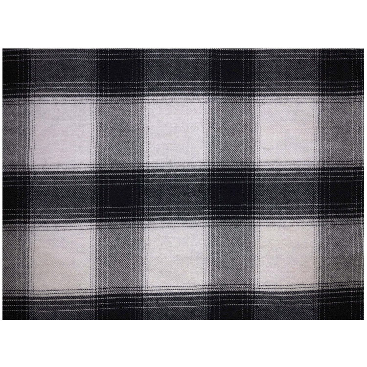 产地货源热销21支提花格子面料棉斜纹磨毛色织格子梭织小提花里布