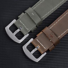 2023年時尚錶帶適用華為切邊錶帶男女通用18mm20mm22mm24mm方銀扣