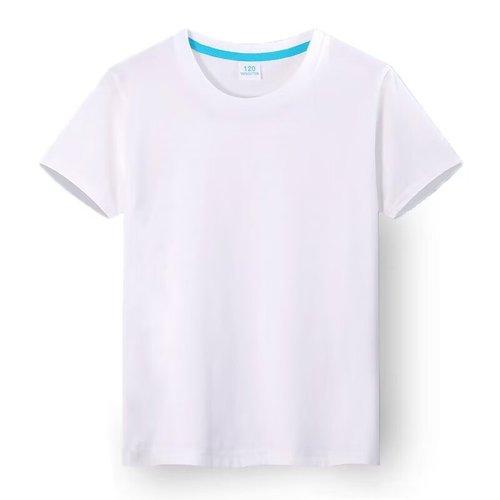 定制LOGO纯棉T恤儿童短袖2024夏季新款儿童T恤精梳纯棉190克100%