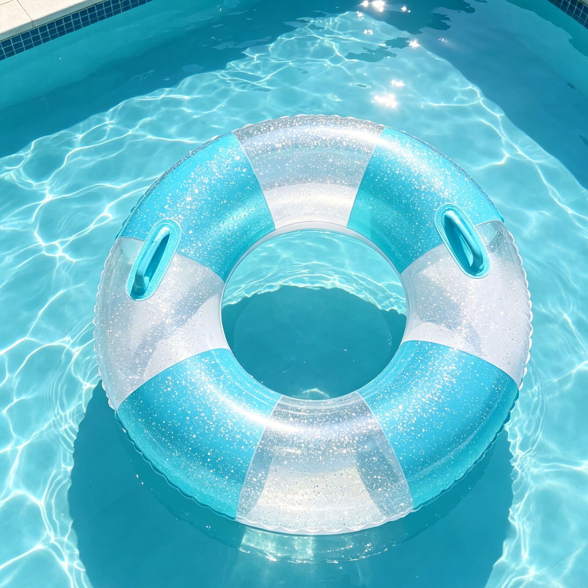 Anillo de natación para adultos con bolsas de aire dobles para hombres y mujeres con anillo de salvavidas anti-rollback para principiantes con anillo de flotación inflable en agua