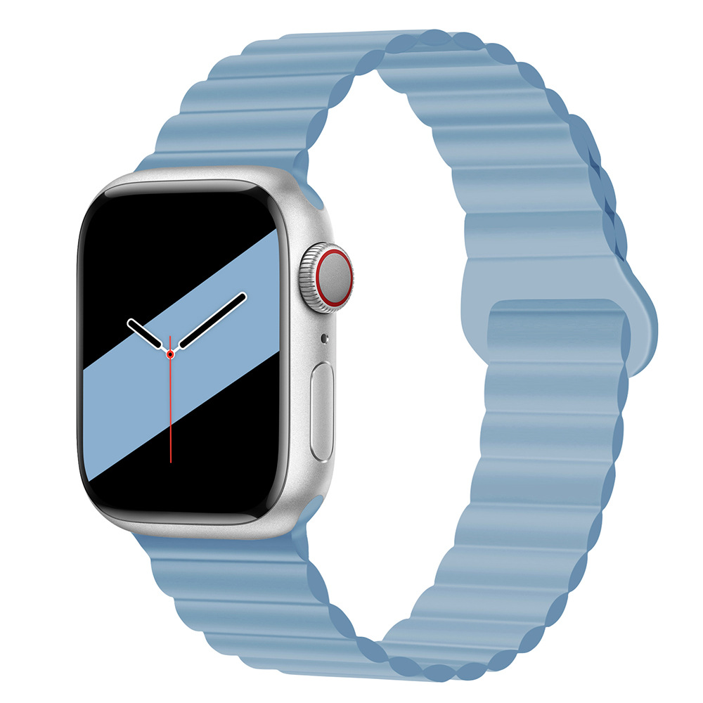 30g Weight Apple Smart Watch Magnetic Strap Classification Silica Gel Material Solid Color Pattern Casual, Fashion style Style Casual Fashion Style Solid Color Apple Smart Watch Magnetic Strap 65