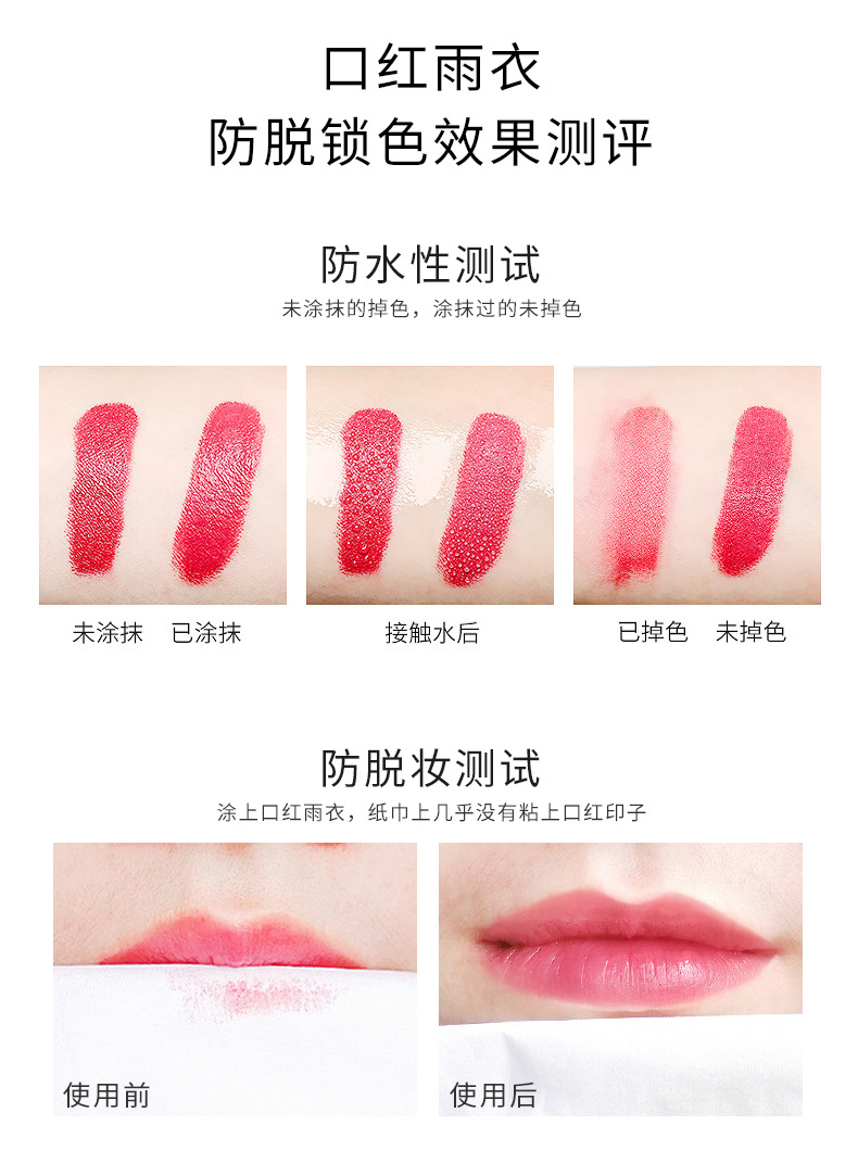 VIBELY Dual-head Lipstick Raincoat Non-stick Cup Long-lasting matte Bright Red 999 Lipstick Two-in-one Lip Gloss undefined
