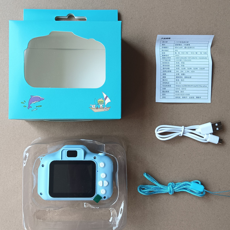 X2子供カメラは高精細ミニプリントカメラで撮影できます。