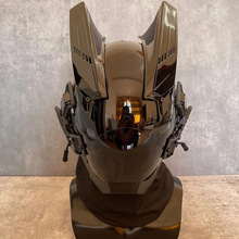头盔赛博朋克装备摩托车头戴式罩角色扮演机器人元周边场景