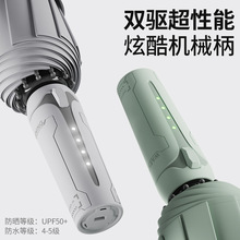 高级感雨伞加厚加大大号双人伞晴雨两用遮阳伞自动折叠伞暴雨专用