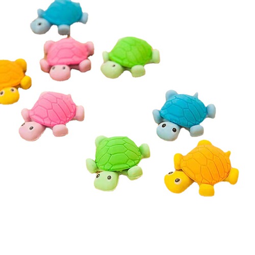 Creative cartoon turtle eraser educational detachable eraser wholesale school supplies eraser