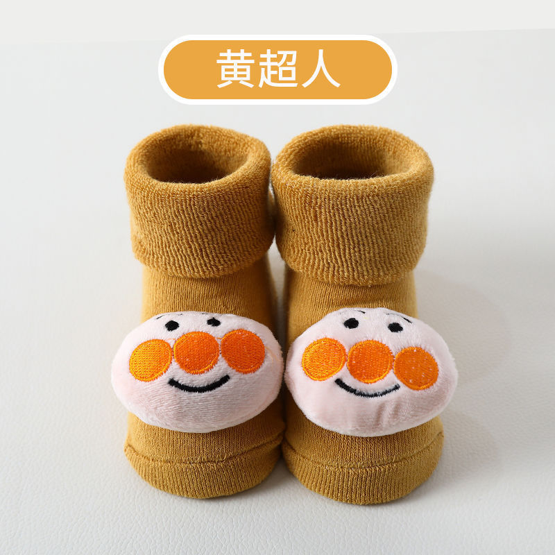 赤ちゃんの学校の靴下の赤ちゃんのA類の秋冬の床の靴下の子供の厚い毛の輪の靴下の男女の子供の靴の靴下の卸売り|undefined