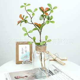 仿真手感绿植海岛春花树枝客厅桌面马醉木植物装饰人造仿真绿植